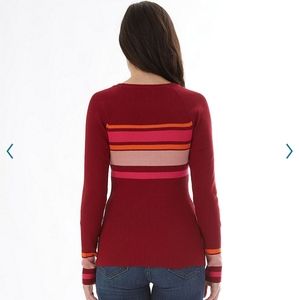 Junior's 90s style IZ Byer rib raglan sweater Large